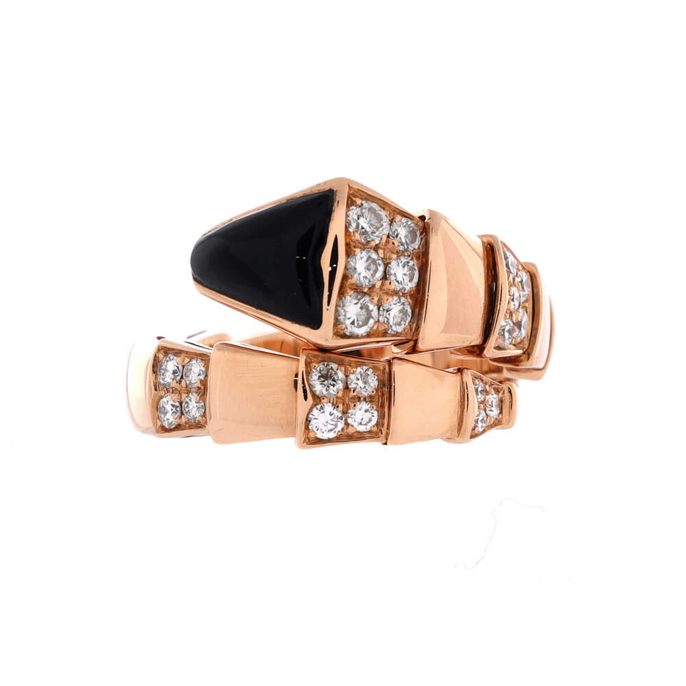 Bvlgari Wide Serpenti Viper One-Coil Ring
